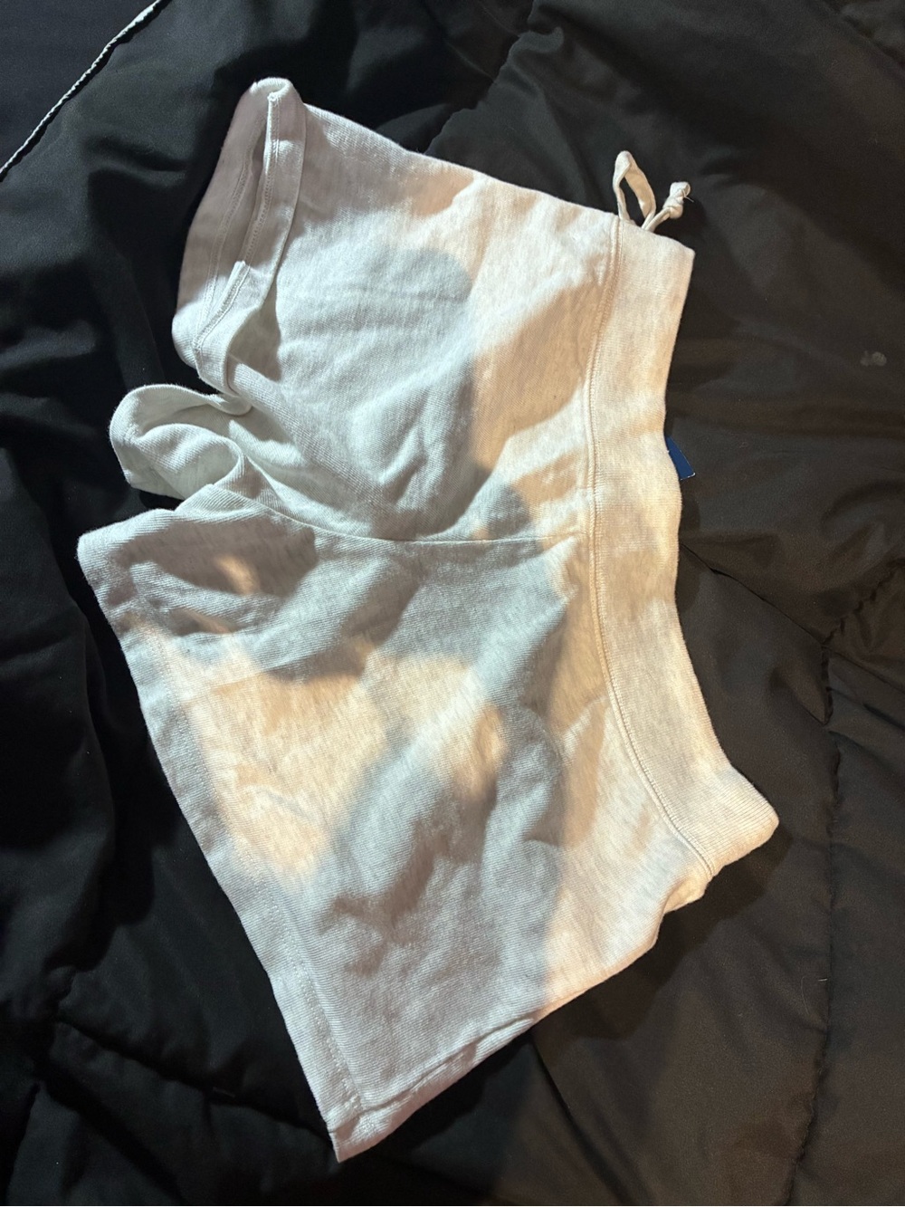 White Drawstring Lounge Shorts